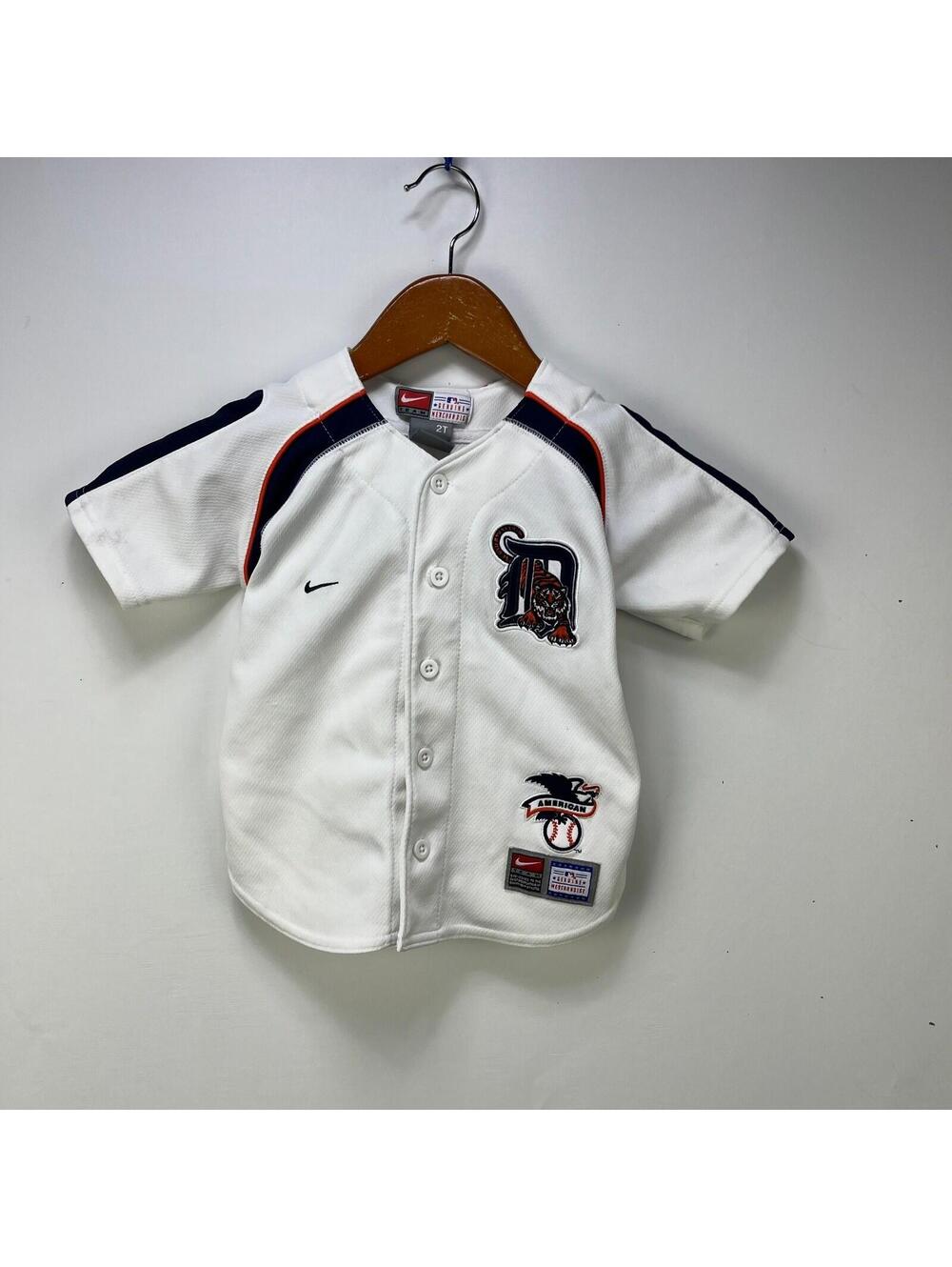Vintage Nike Detroit Tigers MLB Toddler 2T Baseball Jersey